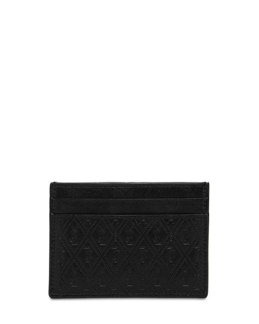 Saint Laurent Allover Monogram Leather Card Holder