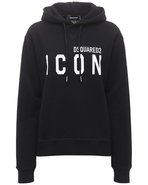 Dsquared2 Icon Logo Cotton Jersey Hoodie