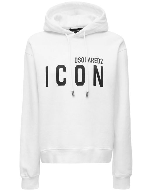 Dsquared2 Icon Logo Cotton Jersey Hoodie