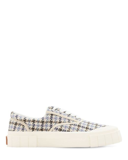 Good News Opal Check Low Top Cotton Sneakers