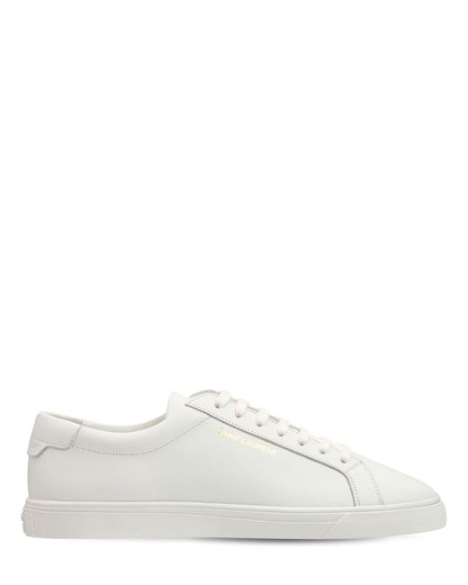 Saint Laurent 10mm Andy Leather Sneakers