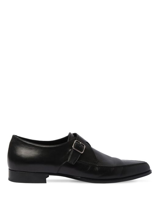Saint Laurent 15mm Leather Buckle Loafers