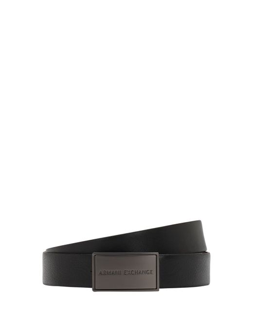 Armani Exchange 30mm Leather Reversible Belt