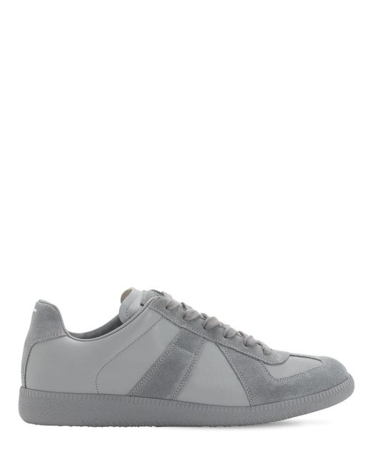 Maison Margiela Replica Leather Suede Low Top Sneakers