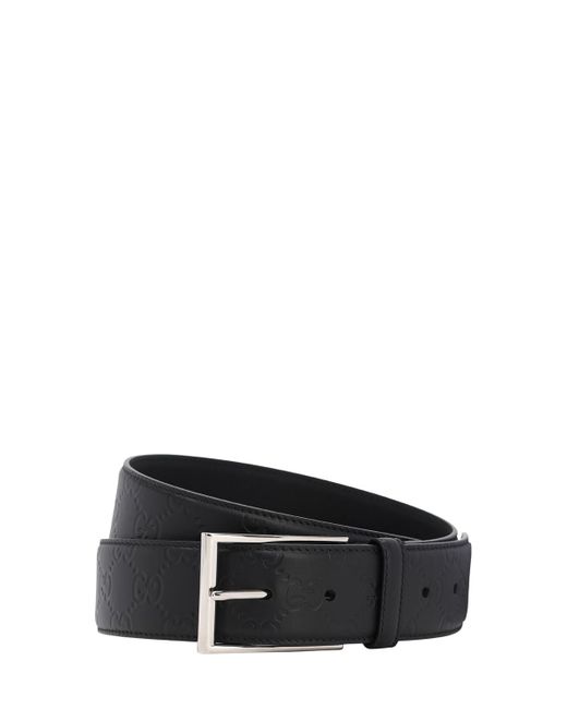 Gucci 40mm Logo Leather Belt