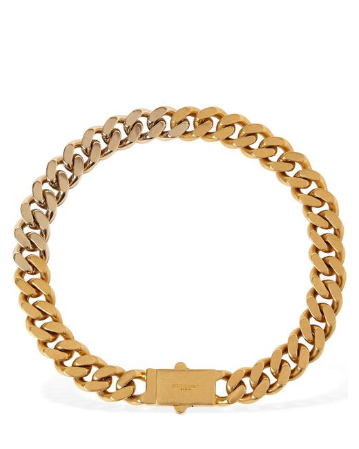 Saint Laurent Two Tone Chunky Chain Necklace