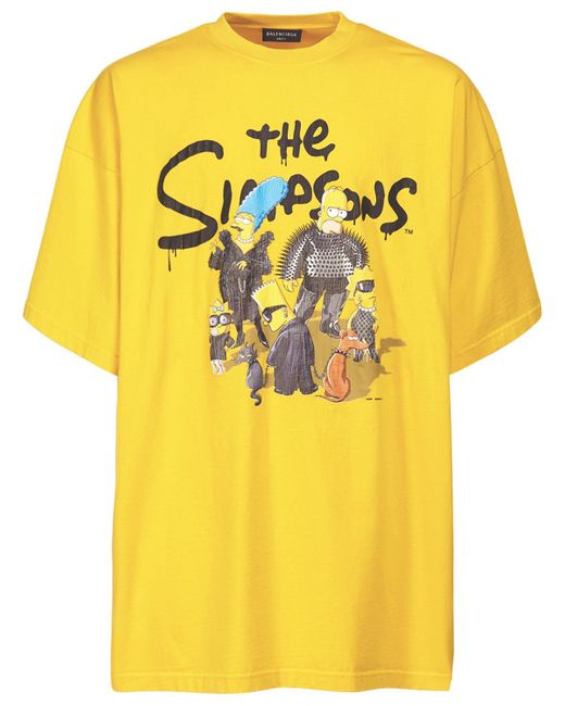 Balenciaga The Simpsons Tm Oversized Jersey T-shirt