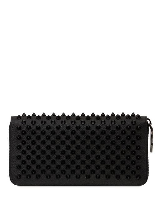 Christian Louboutin Panettone Spiked Leather Zip Wallet