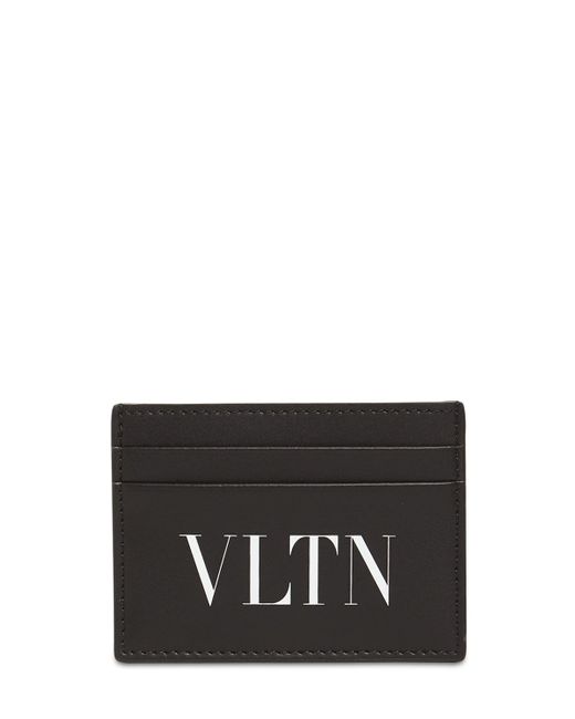 Valentino Garavani Vltn Leather Card Holder