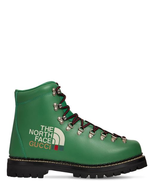 Gucci X The North Face Leather Hiking Boots