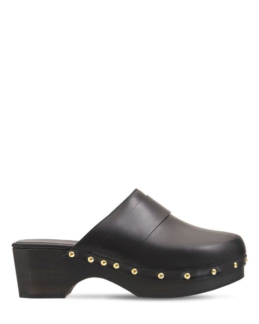 Aeyde 55mm Bibi Leather Clogs