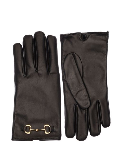 Gucci Madly Leather Gloves W Horsebit