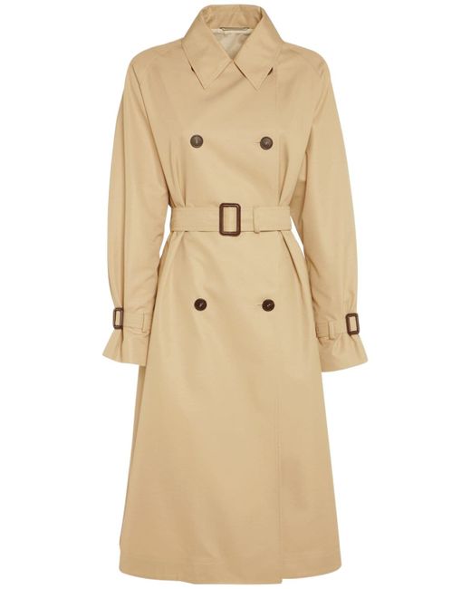 Weekend Max Mara Canasta Cotton Blend Trench Coat