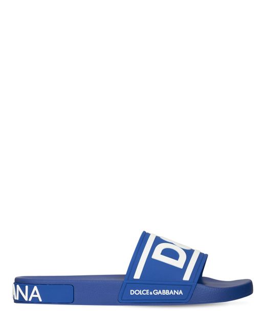 Dolce & Gabbana Rubber Slide Sandals