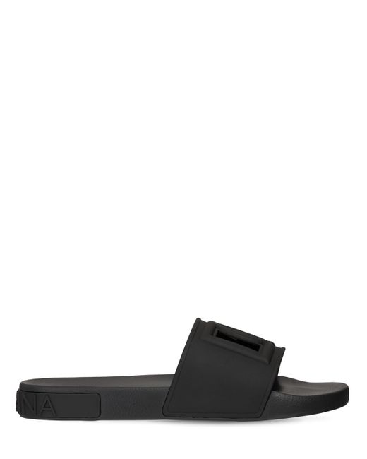 Dolce & Gabbana Dg Rubber Slide Sandals