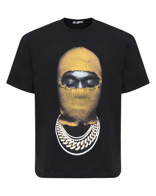 Ih Nom Uh Nit Mask Print Cotton T-shirt
