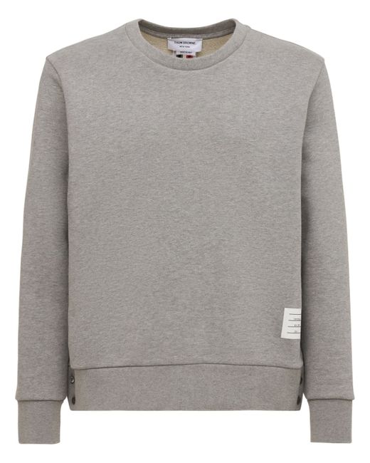 Thom Browne Cotton Jersey Sweatshirt W Knit Stripe