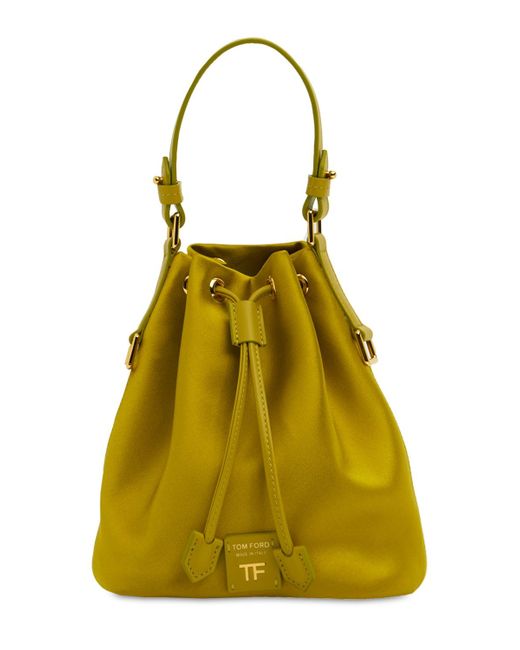 Tom Ford Small Satin Leather Bucket Bag