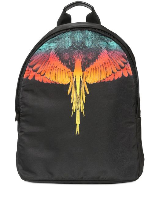 Marcelo Burlon County Of Milan Icon Wings Print Nylon Backpack