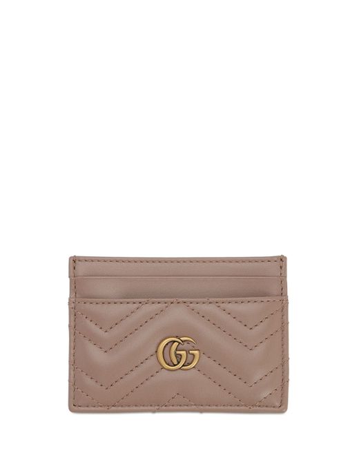 Gucci Gg Marmont Quilted Leather Card Holder