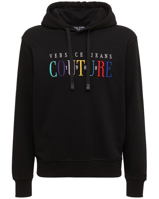 Versace Jeans Couture Rainbow Logo Cotton Hoodie