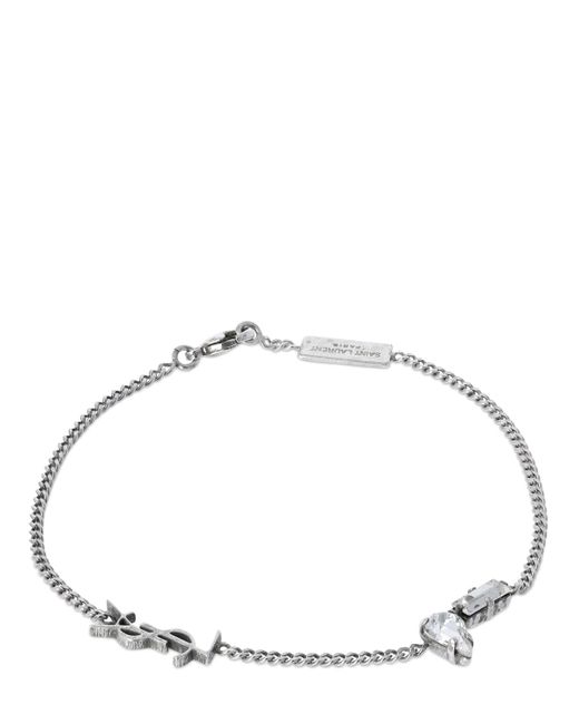 Saint Laurent Ysl Crystal Bracelet