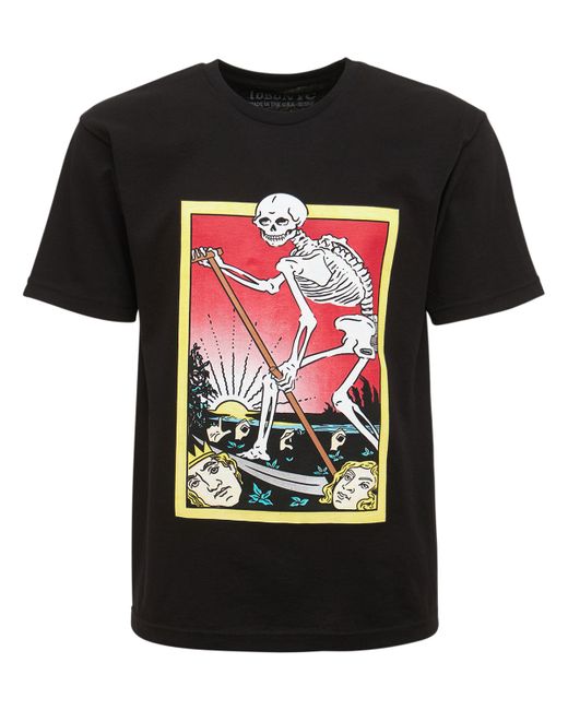 Loso Nyc Carta De Muerte Printed Cotton T-shirt