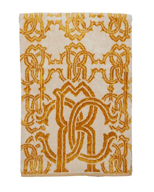 Roberto Cavalli Logo Cotton Blend Towel