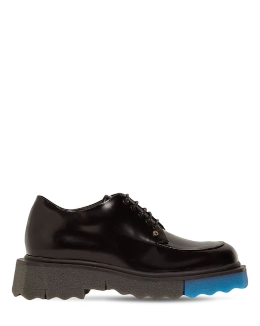 Off-White 40mm Brushed Leather Lace-up Shoes