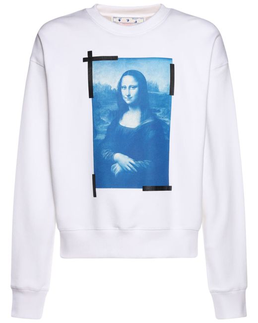 Off-White Monna Lisa Printed Cotton Sweatshirt