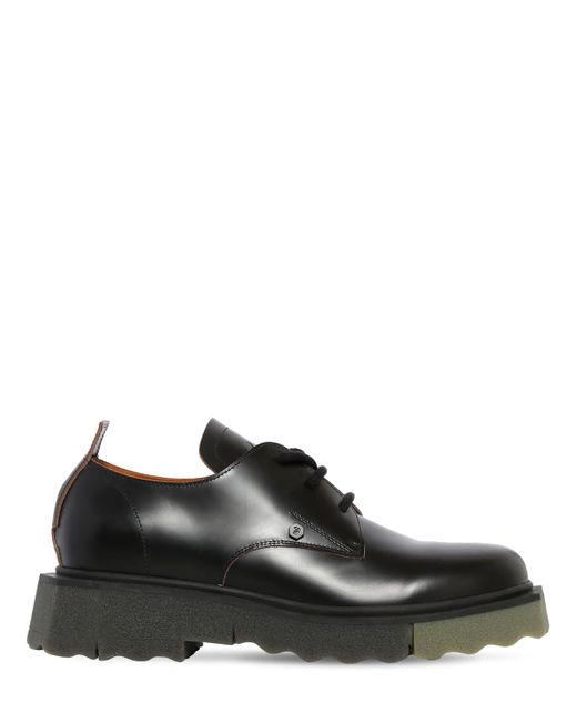 Off-White Sponge Sole Leather Derby Lace-up Shoes