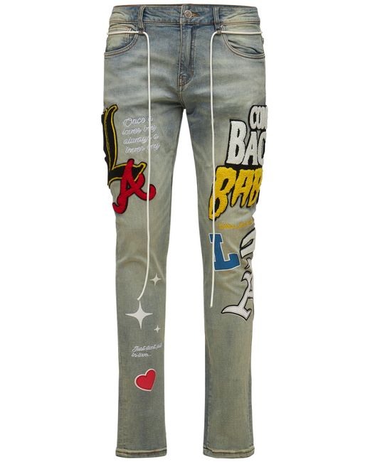 Lifted Anchors Boulevard Cotton Jeans W Patches