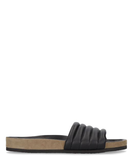 Isabel Marant Helleah Leather Slide Sandals