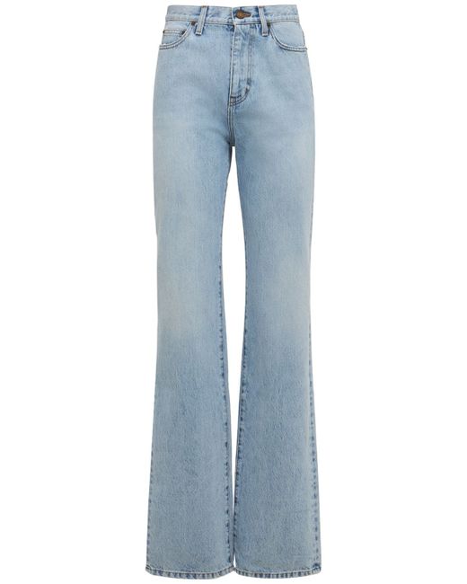 Saint Laurent Straight Cotton Denim Jeans