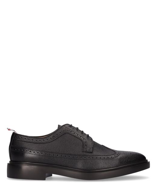 Thom Browne Pebbled Leather Wing Tip Brogue Shoes