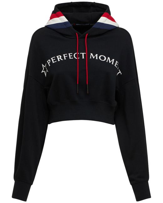 Perfect Moment Logo Cropped Hoodie