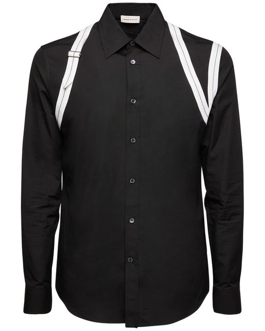 Alexander McQueen Cotton Shirt W Harness Details