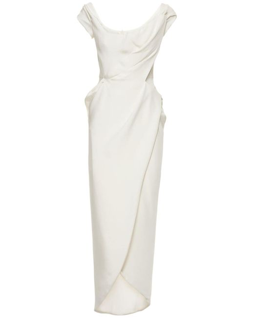 Vivienne Westwood Dora Silk Cady Midi Wrap Dress