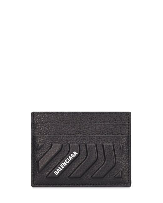 Balenciaga Car Embossed Leather Card Holder