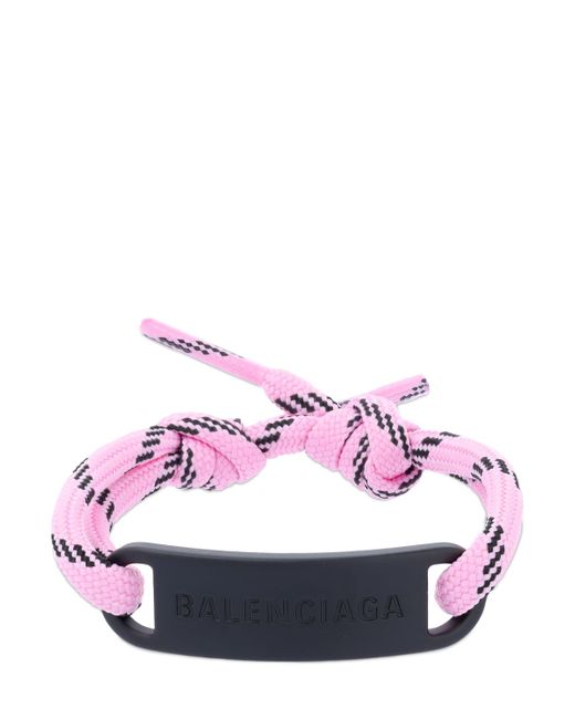 Balenciaga Plate Logo Cord Bracelet