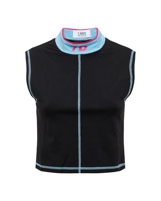 7 Days Active Picabo Stretch Nylon Running Top