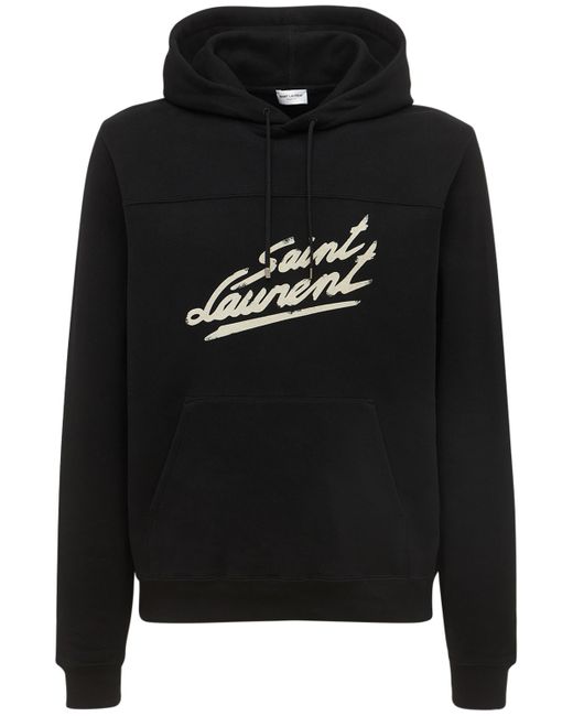 Saint Laurent 50s Signature Logo Sweatshirt Hoodie