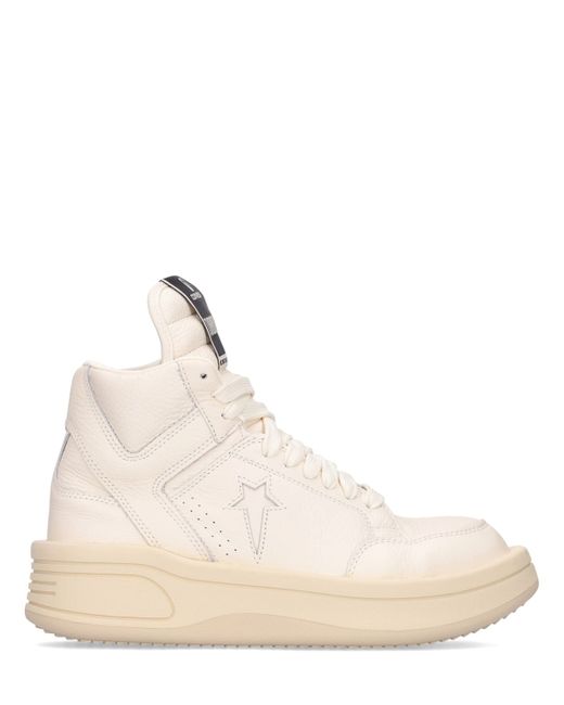 Drkshdw X Converse Turbowpn Leather High-top Sneakers