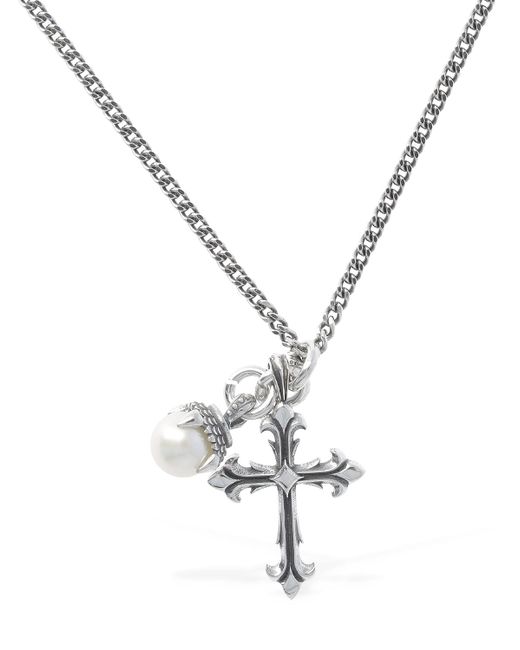 Emanuele Bicocchi Cross Charm Necklace
