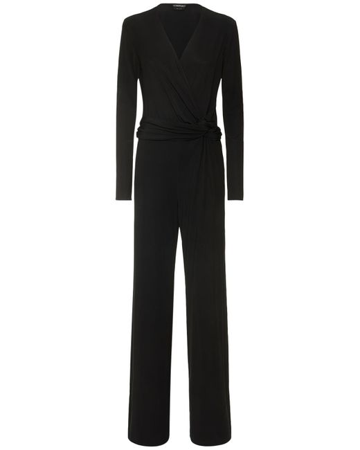 Tom Ford Loose Micro Jersey Jumpsuit