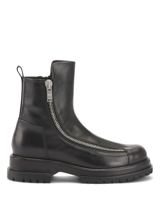 424 Leather Zipped Boots