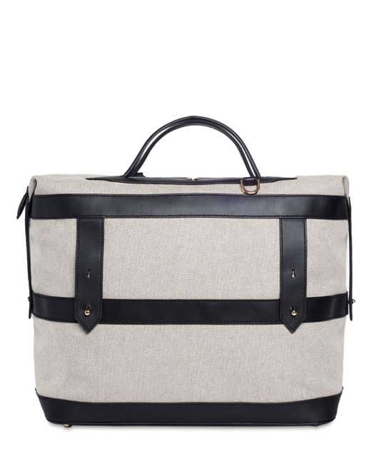 Paravel Weekender Canvas Leather Duffle Bag