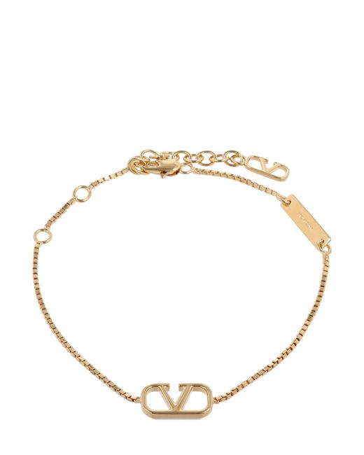 Valentino Garavani V Logo Chain Bracelet