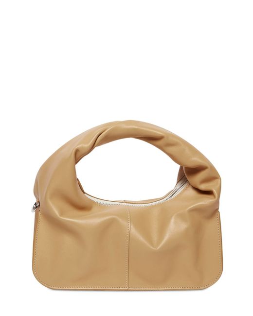 Yuzefi Wonton Leather Top Handle Bag