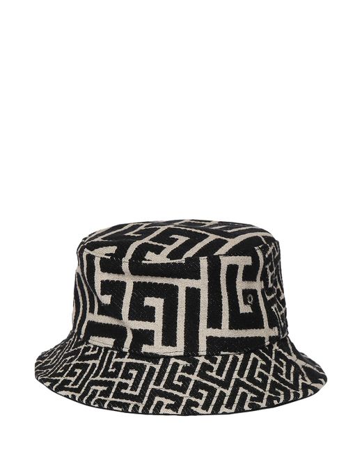 Balmain Monogram Jacquard Bucket Hat